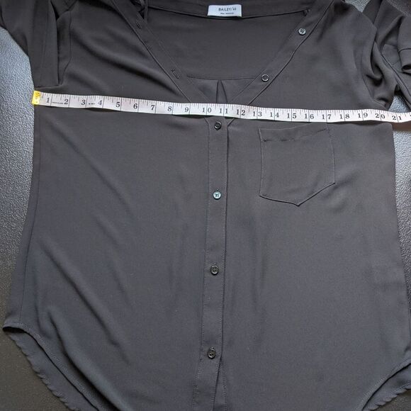 Bailey 44 Barbara Boyfriend Strappy Button Down Semi-Sheer Relaxed Fit Top Small - Picture 6 of 10